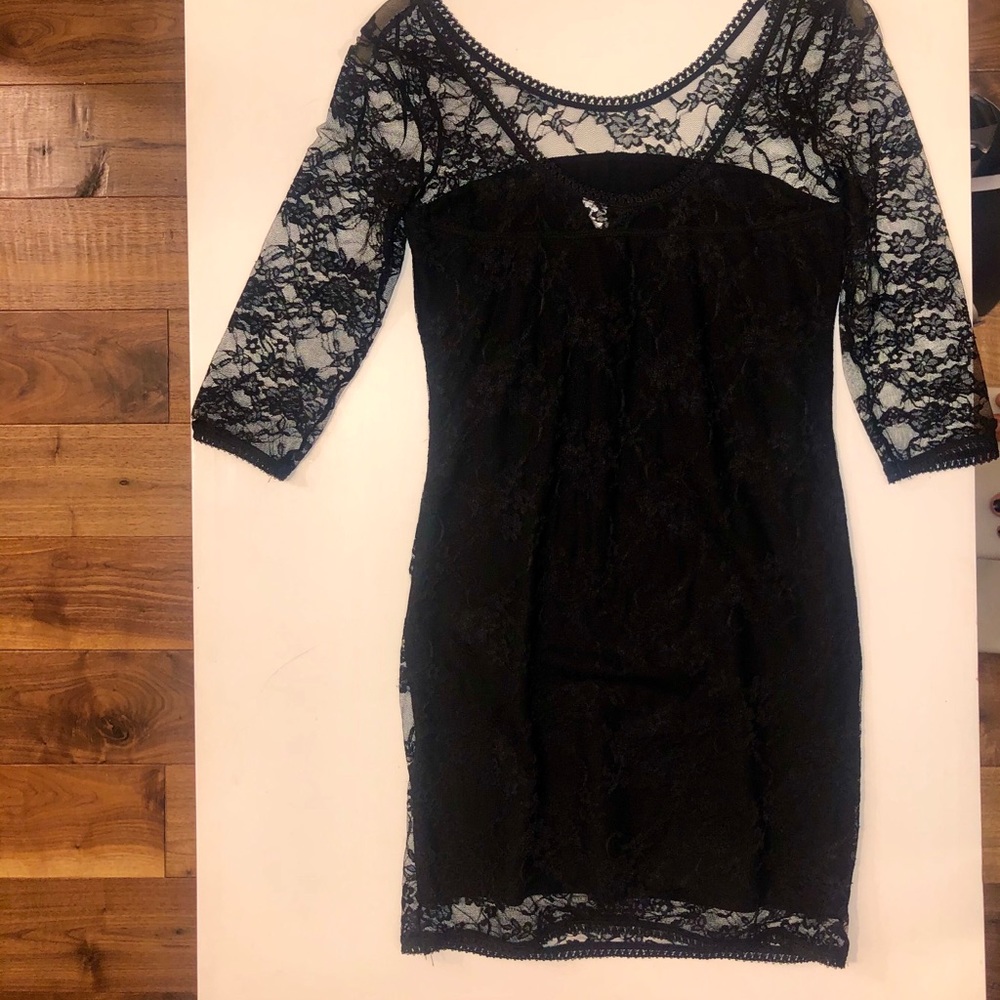 Mini black dress